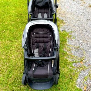 Gently used Graco Modes Duo Double Tandem Stroller in Shift Gray